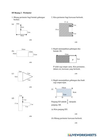 Matematik Tahun 5 : Ruang - Perimeter