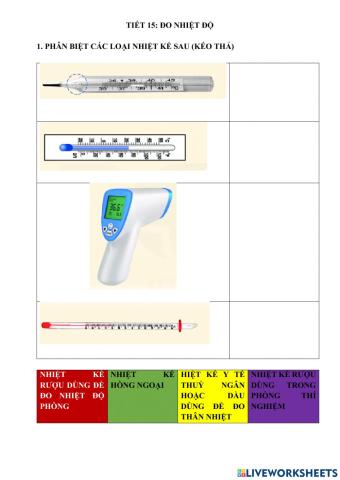 Tiết 15: đo nhiệt độ