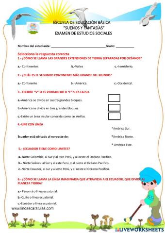 Examen de Sociales