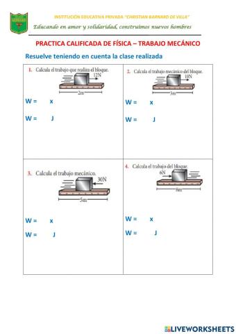 Trabajo mecánico