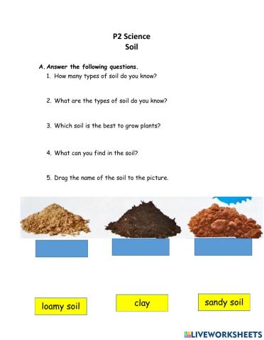 Types of soil