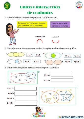 Unión e intersección