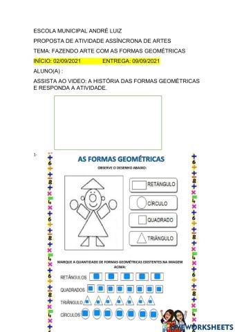 Fazendo arte com as formas geométricas