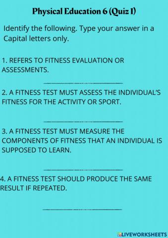 Fitness testing