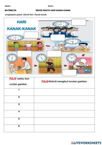 Matematik T2 Rekod Waktu