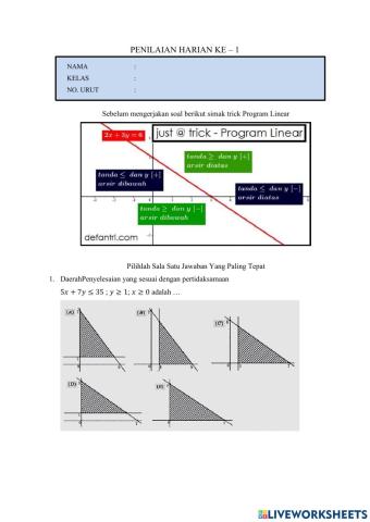 LKPD Program Linear