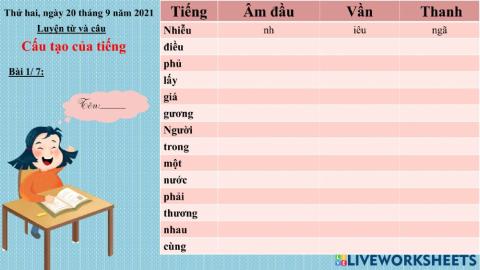 Ltvc tiết 1-tuần 1