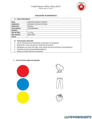 Evaluación  de diagnostico