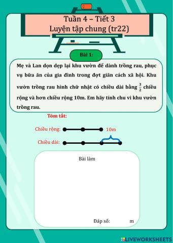 Tuần 4 - Tiết 3 - Luyện tập chung (tr22)