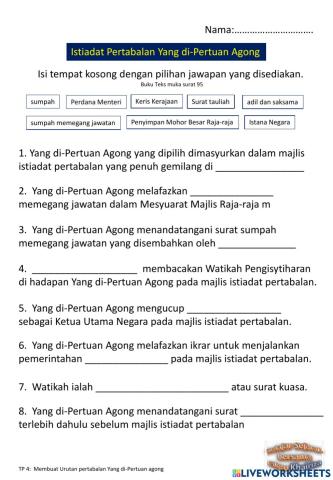 Istiadat Pertabalan Yang di-Pertuan agong