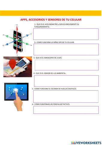 Apps, accesorios y sensores