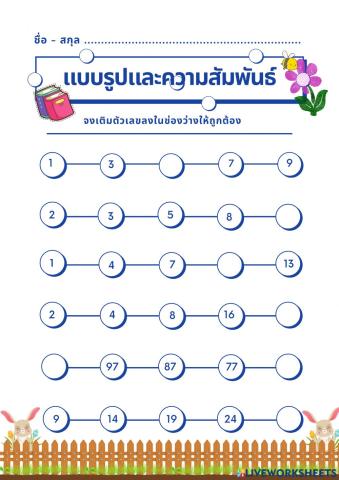 แบบรูปและความสัมพันธ์