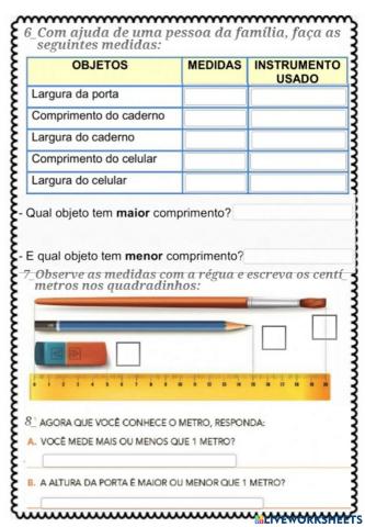 Avaliação de matemática