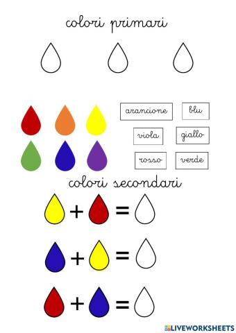 Colori primari e secondari