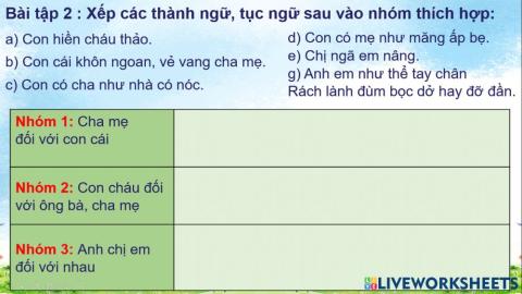 Từ ngữ về gia đình