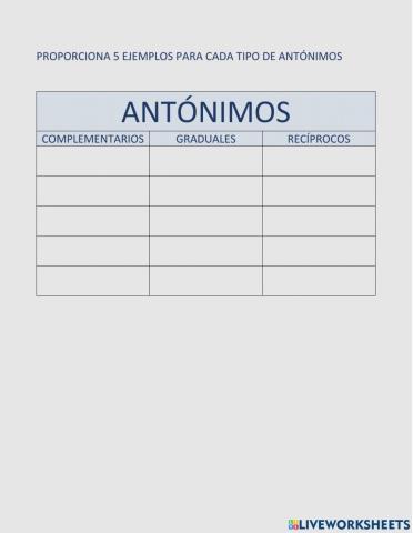 Antónimos