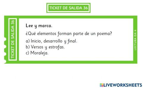 Ticket de Salida 36