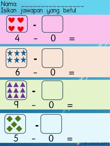 Matematik Operasi Tolak