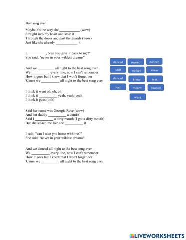 Listening exercise practice