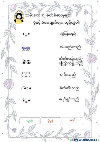 စိတ်ခံစားမှုများ