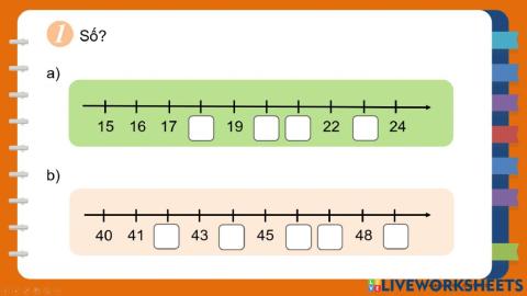 Bài 1: Số?