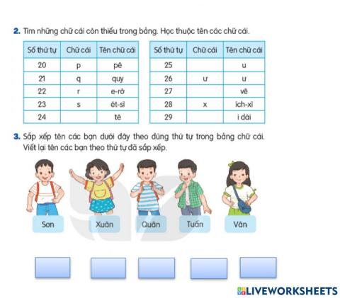 Bài 6.  Tiết 3 (Viết)