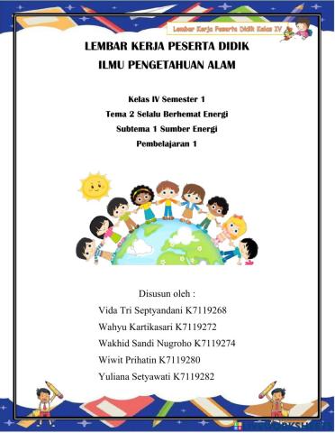 Kelas IV Semester 1 Tema 2 Selalu Berhemat Energi Subtema 1 Sumber Energi Pembelajaran 1