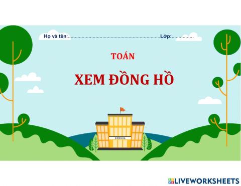 Toán-xem đồng hồ