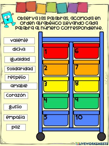 Orden alfabético