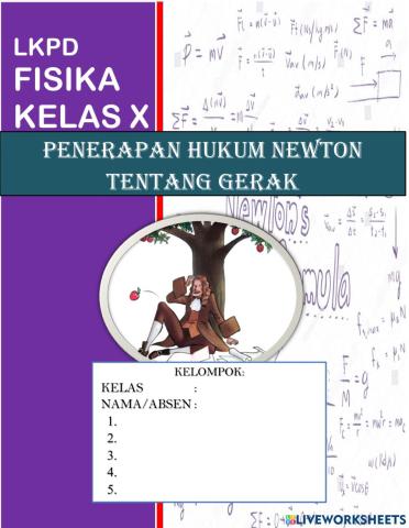 LKPD Penerapan Hukum Newton