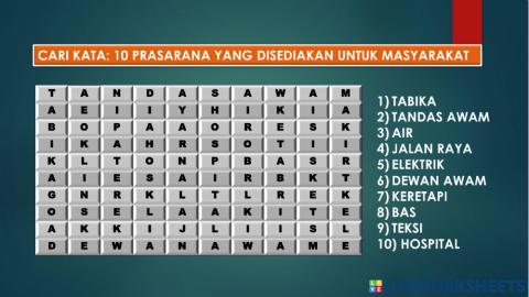 Cari Kata: Oleh Cikgu Sal