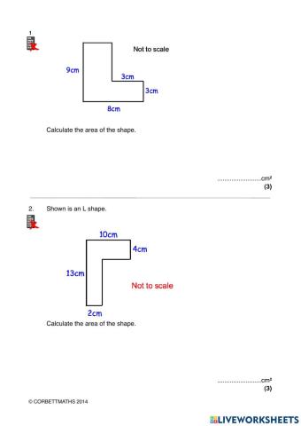 Area of compound shapes - 02