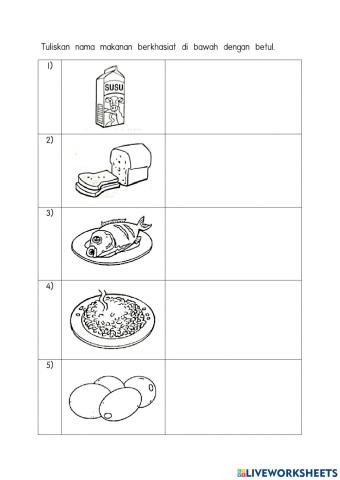 Amalan pemakanan sihat dan selamat (tahun 1)