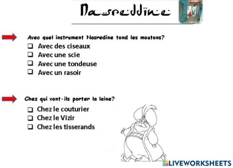 Lecture comprehension nasredine teacher geraldine4