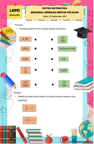 Mengenal berbagai bentuk pecahan