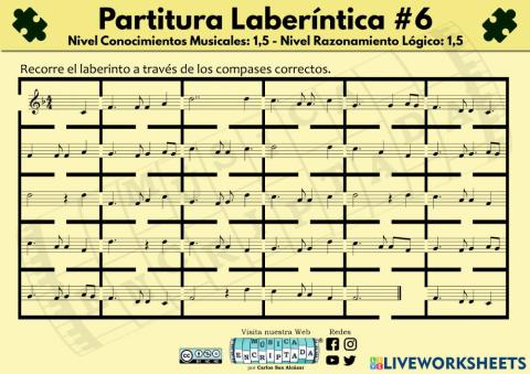 Partitura Laberíntica 6