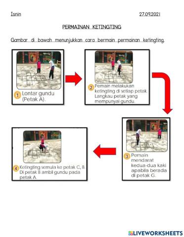 Latihan 1 - Cara Bermain Permainan Ketingting