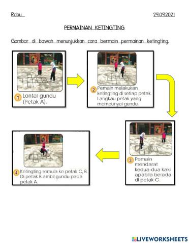 Latihan 2 - Cara Bermain Permainan Ketingting