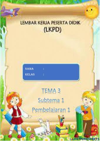 Tema 3 sub tema 1 pembelajaran 1