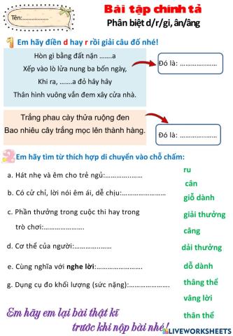 Chính tả người mẹ