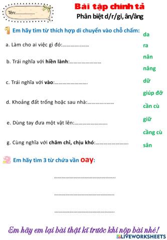 Chính tả Ông Ngoại