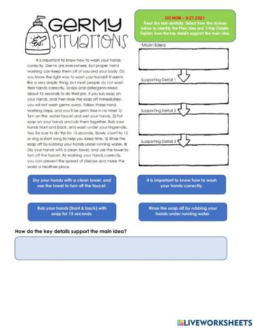 Do Now RI.4.2 Main Idea