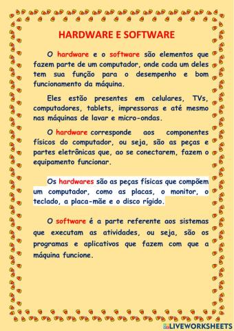 Hardware e software