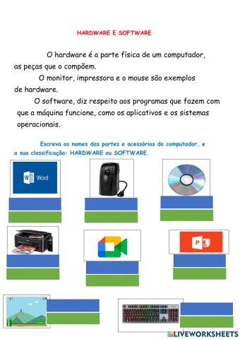 Hardware e software