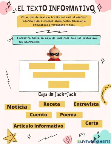 Texto informativo y sus partes