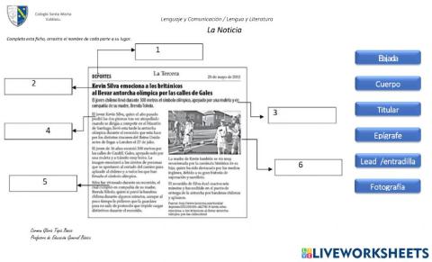 Partes de la noticia