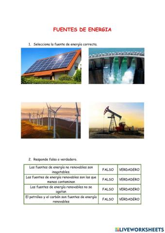 Fuentes de energia