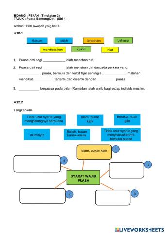 Latihan Puasa Benteng Diri (Siri 1)