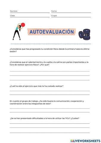 AUTOEVALUACIÓN