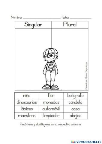 El sustantivo y su clasificación